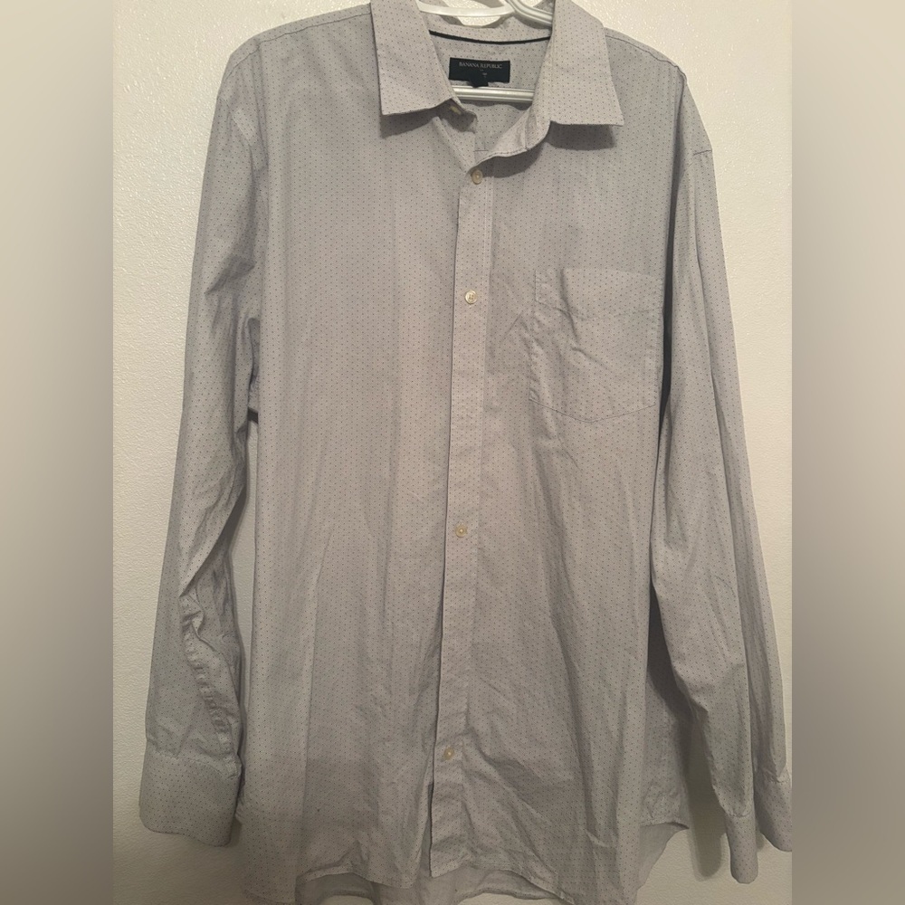 Banana republic non iron slim fit button front XXL